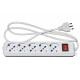 LINK LINK MULTIPRESA 5 PRESE UNIVERSALI ITA/SCHUKO 10/16 A - SPINA 16 A CON INTERRUTTORE BIANCO - MULTIPRESE | TecnoCARE.net Sabaudia, Latina, Terracina, San Felice Circeo e Pontinia