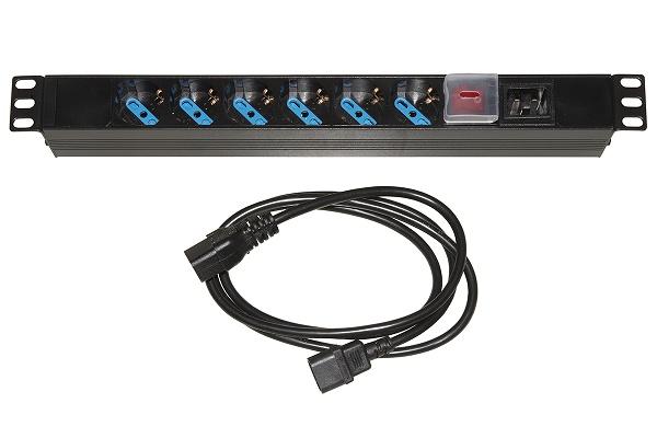 LINK MULTIPRESA DA RACK 19 6 PRESE UNIVERSALI CON CAVO ALIMENTAZIONE C14 MASCHIO REMOVIBILE - ARMADI RACK ACCESSORI | TecnoCARE.net Sabaudia, Latina, Terracina, San Felice Circeo e Pontinia