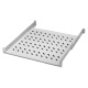 LINK RIPIANO PER ARMADIO 19 1 UNITA PROFONDITA 350 MM. (UNIVERSALE) 4 ATTACCHI (FRONTALE+POSTERIORE) COLORE GRIGIO - ARMADI RACK ACCESSORI | TecnoCARE.net Sabaudia, Latina, Terracina, San Felice Circeo e Pontinia
