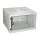 LINK ARMADIO RACK 19 6 UNITA DA MURO PER RETI  MM (A)380 X (L)600 X (P) 450 MM COLORE GRIGIO PORTA VETRO - ARMADI RACK | TecnoCARE.net Sabaudia, Latina, Terracina, San Felice Circeo e Pontinia