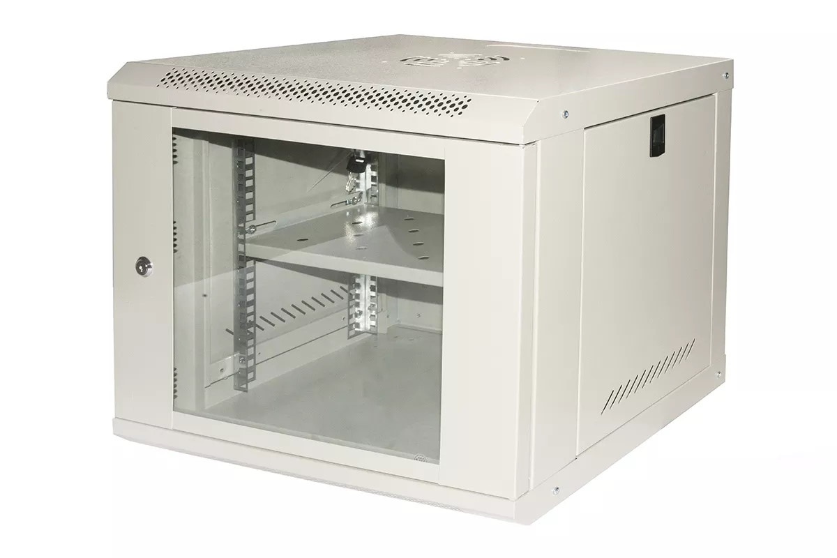 LINK ARMADIO RACK 19 12U LINK SERIE LIGHT COLORE GRIGIO CON PORTA VETRO (AxPxL) MM 600X400X530 RIPIANO INCLUSO - ARMADI RACK | TecnoCARE.net Sabaudia, Latina, Terracina, San Felice Circeo e Pontinia