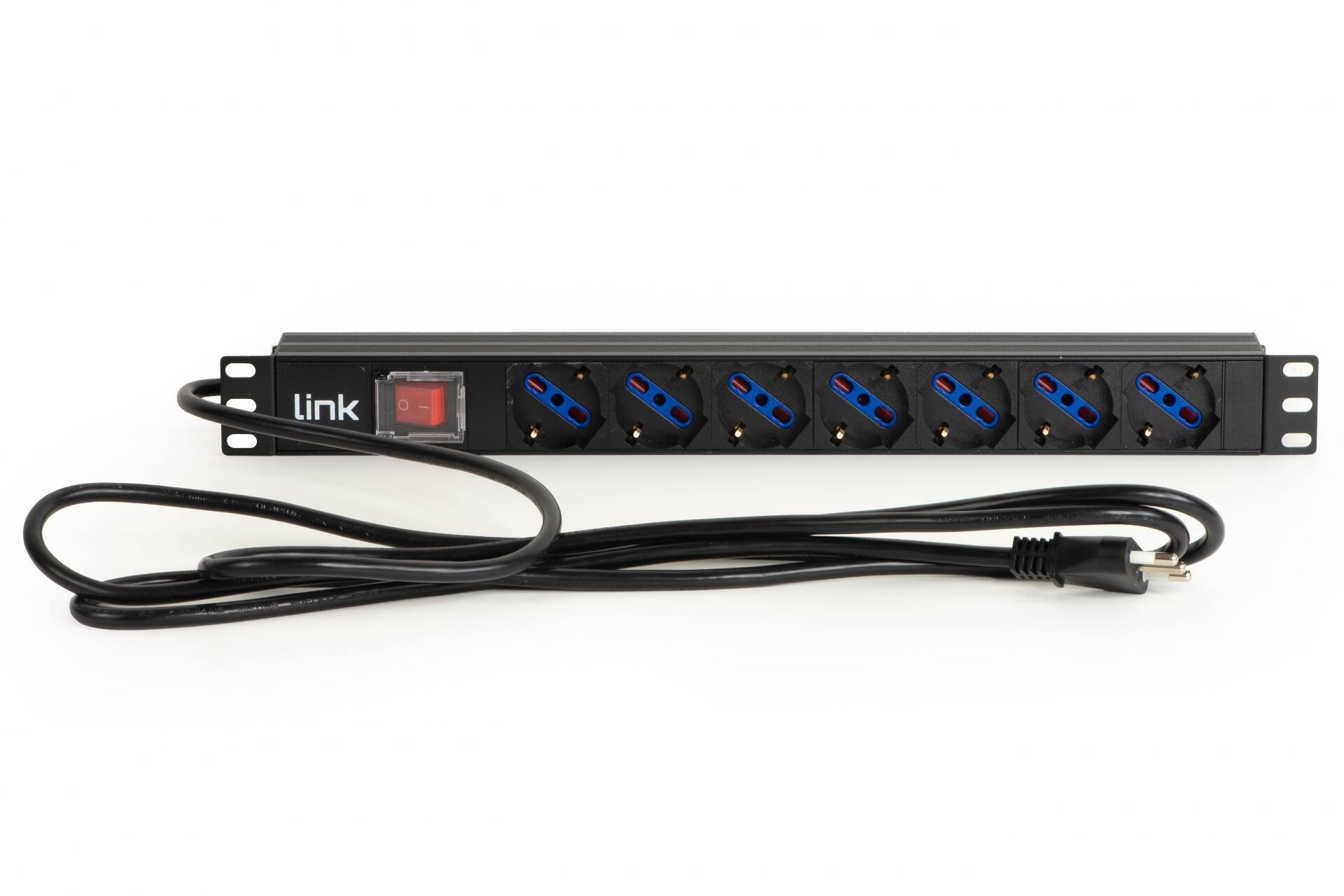 LINK MULTIPRESA DA RACK 19 7 PRESE UNIVERSALI CON INTERRUTTORE SPINA ITALIANA 16A CAVO MT 1.75 - ARMADI RACK ACCESSORI | TecnoCARE.net Sabaudia, Latina, Terracina, San Felice Circeo e Pontinia