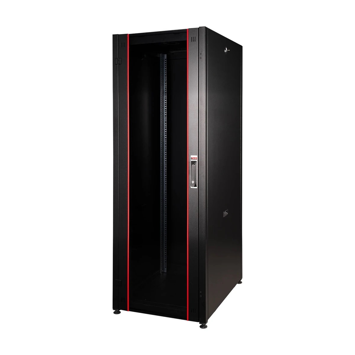 LINK ARMADIO RACK PER RETI 19 42U (A)2000, (L)600, (P)600 COLORE NERO PORTA TRAFORATA SERIE EAVI - ARMADI RACK | TecnoCARE.net Sabaudia, Latina, Terracina, San Felice Circeo e Pontinia