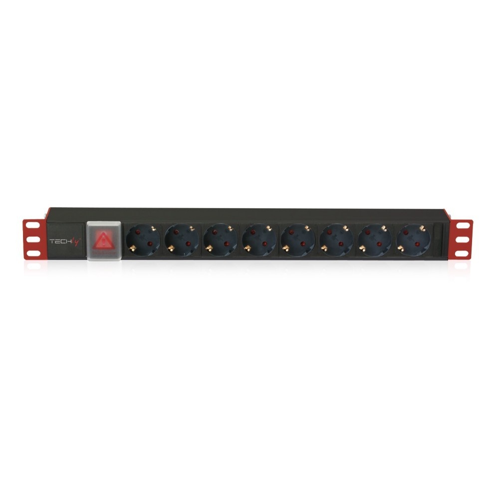 TECHLY Techly I-CASE STRIP-81UD Barra di alimentazione 19" 1U X8 - prese Schuko - BATTERIE E ALIMENTATORI | TecnoCARE.net Sabaudia, Latina, Terracina, San Felice Circeo e Pontinia
