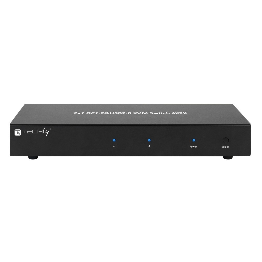 TECHLY Techly IDATA DP-KVM2 Switch KVM 2x1 DisplayPort/USB 4K Dual-Video con USB 2.0 - TASTIERE E CONTROLLER | TecnoCARE.net Sabaudia, Latina, Terracina, San Felice Circeo e Pontinia