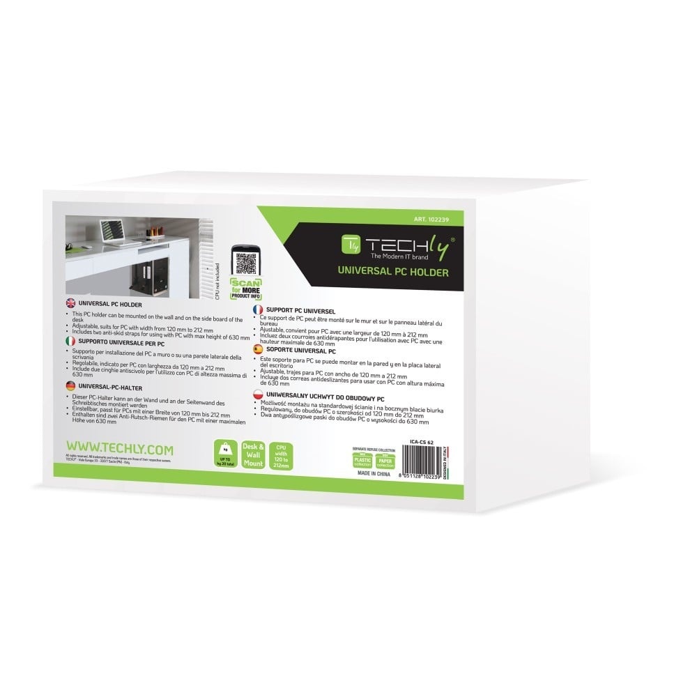 TECHLY Techly ICA-CS 62 Supporto per computer laterale - COMPONENTI | TecnoCARE.net Sabaudia, Latina, Terracina, San Felice Circeo e Pontinia