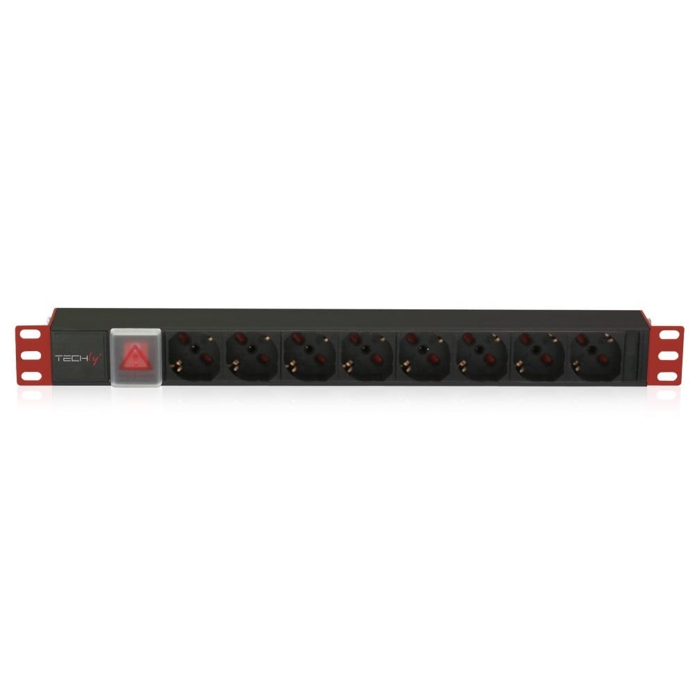 TECHLY Techly I-CASE STRIP-18C20 Barra di alimentazione 19' 1U X8 - prese Schuko - BATTERIE E ALIMENTATORI | TecnoCARE.net Sabaudia, Latina, Terracina, San Felice Circeo e Pontinia