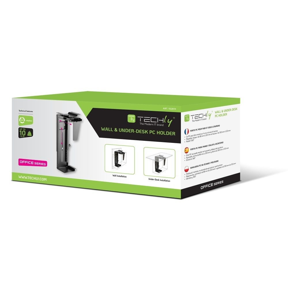 TECHLY Techly ICA-CS 66 Supporto per computer sopra rotante - COMPONENTI | TecnoCARE.net Sabaudia, Latina, Terracina, San Felice Circeo e Pontinia