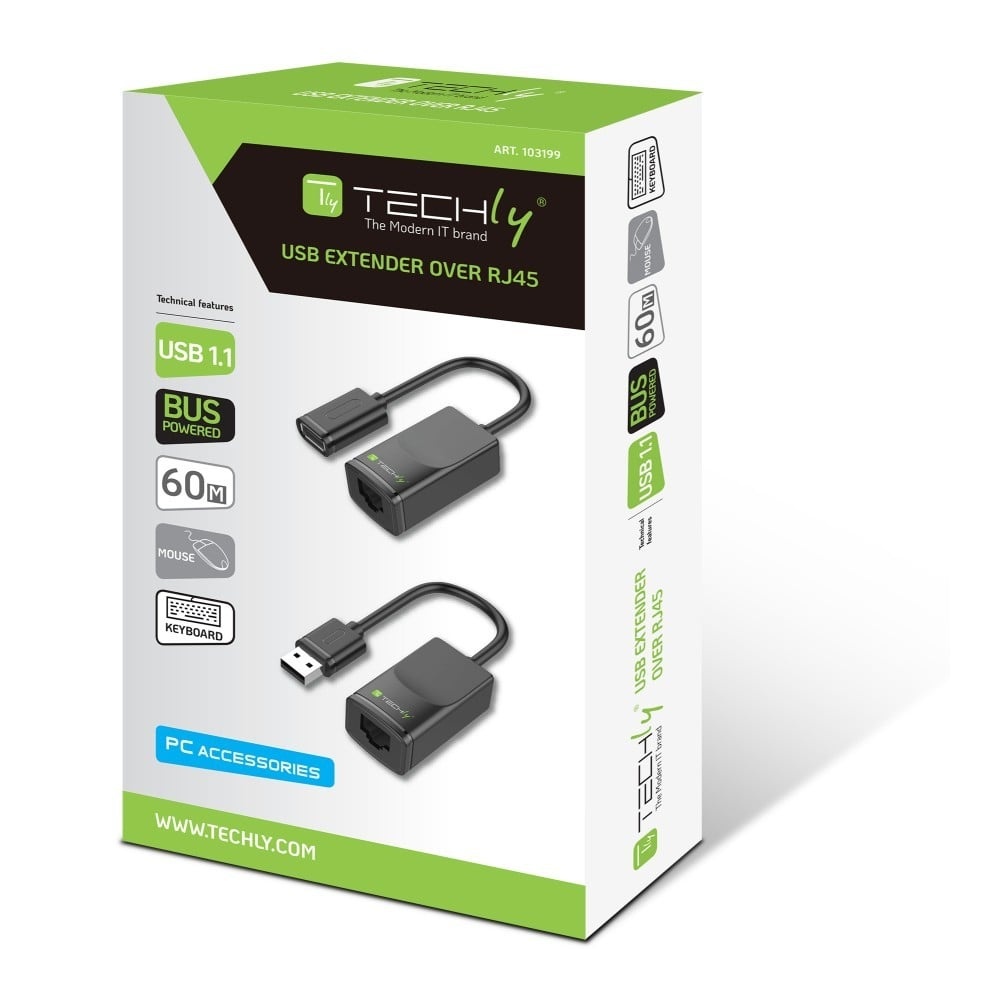 TECHLY Techly IUSB-EXTENDTY2 Estensore USB fino a 60m su cavo di rete RJ45 - CAVI PER COMPUTER E PERIFERICHE | TecnoCARE.net Sabaudia, Latina, Terracina, San Felice Circeo e Pontinia
