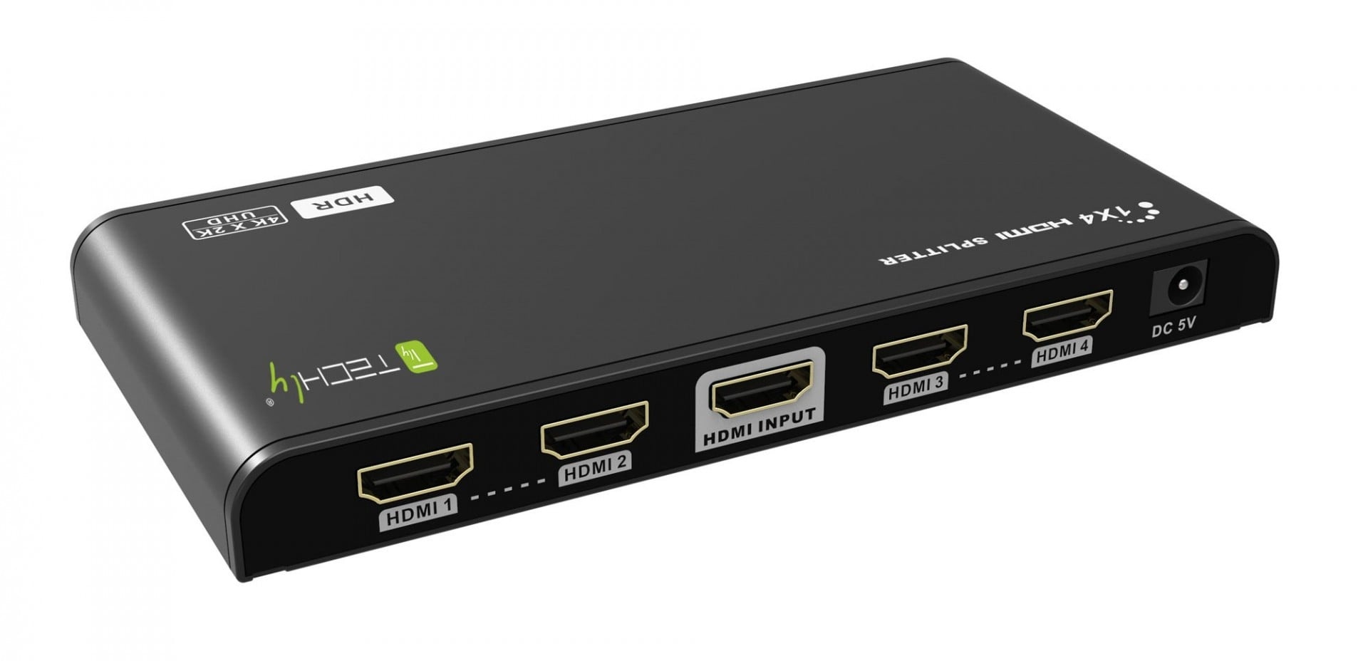 TECHLY Techly IDATA HDMI2-4K4HDR Splitter HDMI 2.0 4K@60Hz 1x4 attivo HDR EDID - ELABORAZIONI E DISTRIBUZIONI DEL SEGNALE | TecnoCARE.net Sabaudia, Latina, Terracina, San Felice Circeo e Pontinia