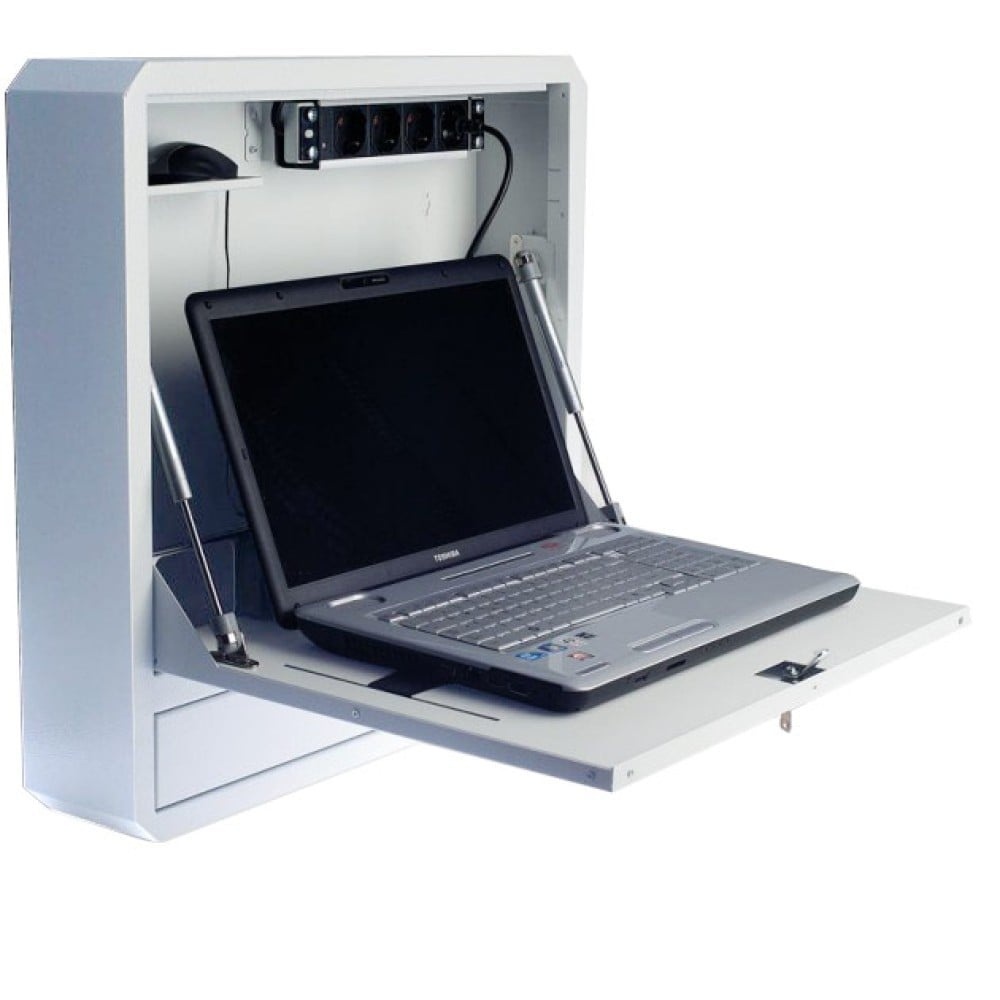 TECHLY Techly ICRLIM01W2 Armadietto per laptop da parete anti-furto da 19" con ripiano - Bianco - PC | TecnoCARE.net Sabaudia, Latina, Terracina, San Felice Circeo e Pontinia