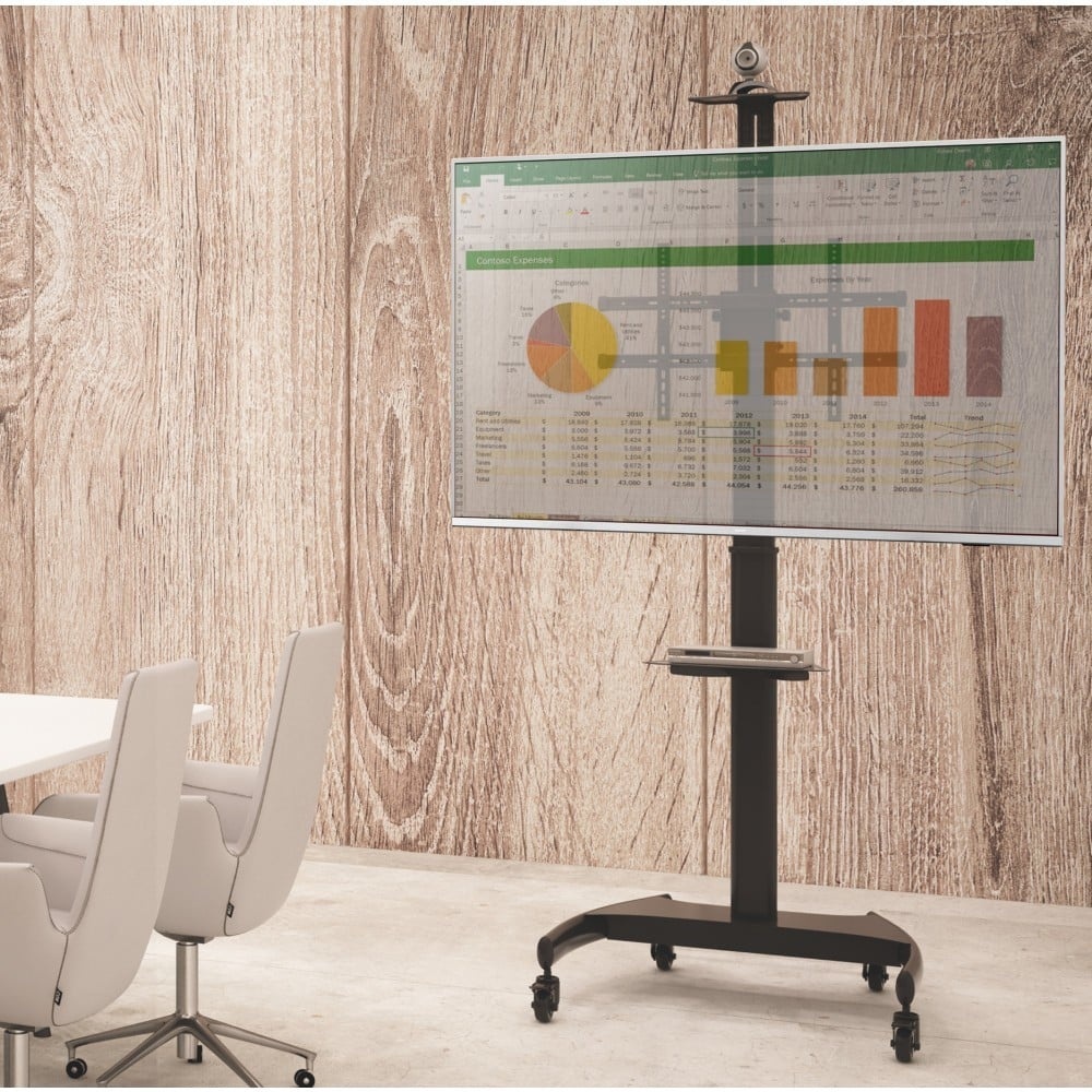 TECHLY Techly ICA-TR36 Supporto TV mobile 60-100" 100kg Regolazione dell'altezza fluida - ACCESSORI ED ELEMENTI PER APPARECCHIATURA AUDIO | TecnoCARE.net Sabaudia, Latina, Terracina, San Felice Circeo e Pontinia