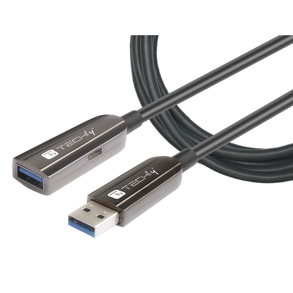 TECHLY Techly ICOC U3AMF-HY-020 Cavo di estensione ottico USB 3.0 USB-A Maschio a USB-A Femmina 20m - CAVI PER COMPUTER E PERIFERICHE | TecnoCARE.net Sabaudia, Latina, Terracina, San Felice Circeo e Pontinia