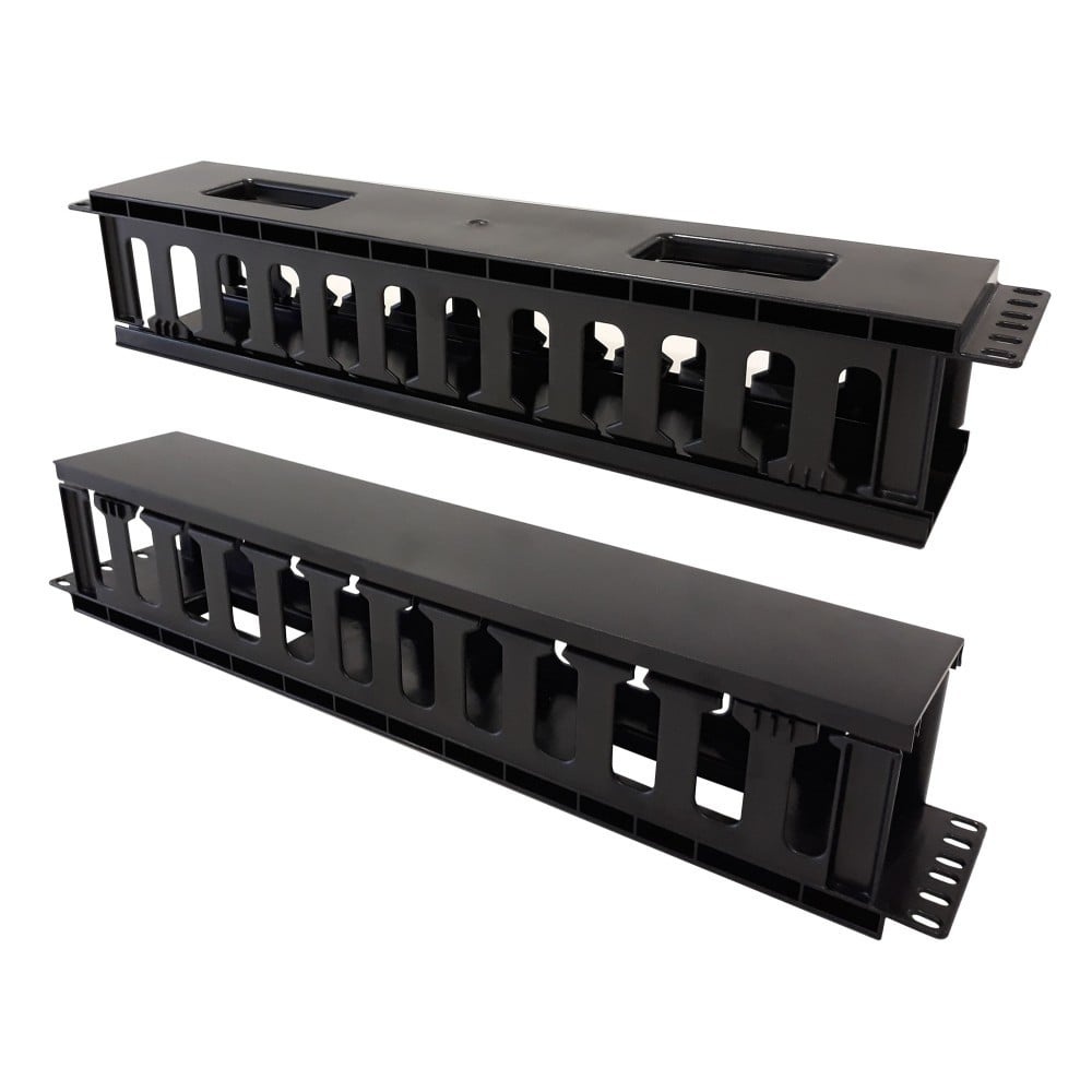 TECHLY Techly I-CASE CABLE-FR2 Organizer per cavi 2U per armadi rack da 19" con copertura, nero - COMPONENTI | TecnoCARE.net Sabaudia, Latina, Terracina, San Felice Circeo e Pontinia