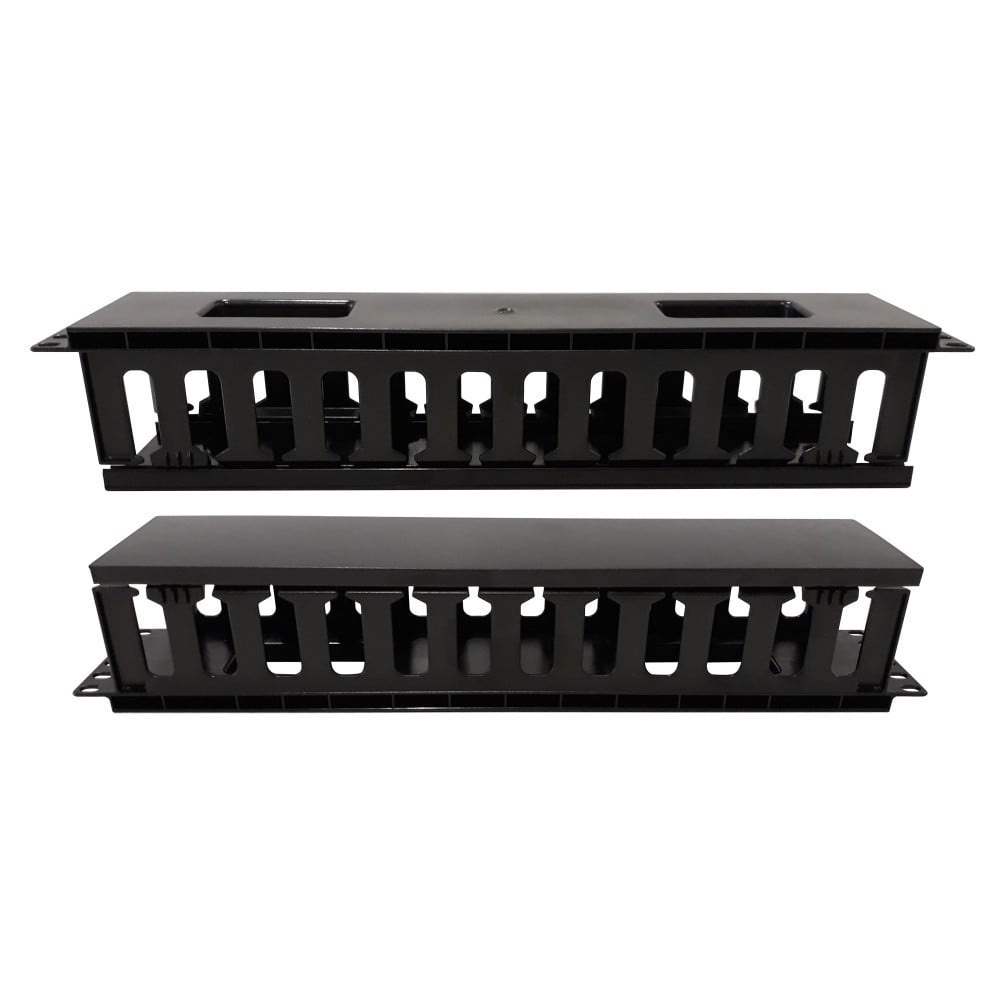 TECHLY Techly I-CASE CABLE-FR2 Organizer per cavi 2U per armadi rack da 19" con copertura, nero - COMPONENTI | TecnoCARE.net Sabaudia, Latina, Terracina, San Felice Circeo e Pontinia