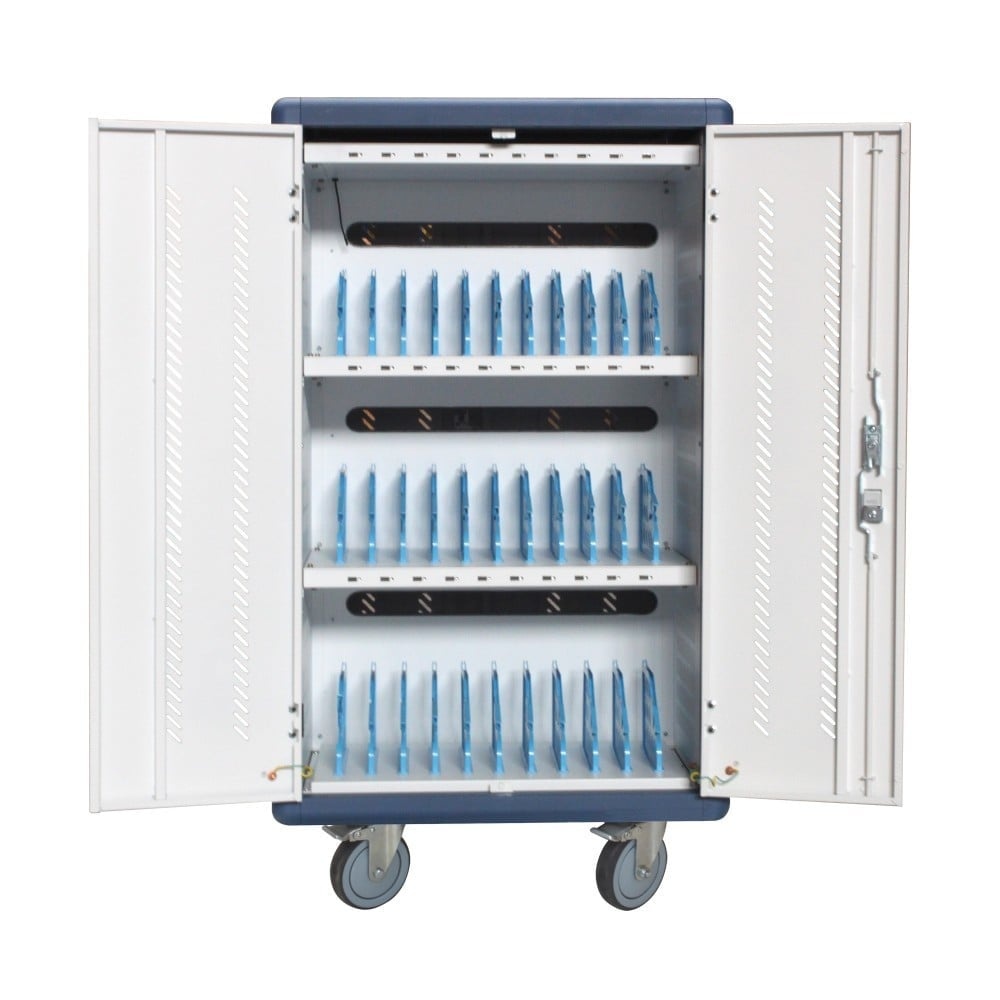 TECHLY Techly I-CABINET-30DUTY Armadietto di ricarica per 30 tablet 30 porte USB 5V 30 prese AC - BATTERIE E ALIMENTATORI | TecnoCARE.net Sabaudia, Latina, Terracina, San Felice Circeo e Pontinia