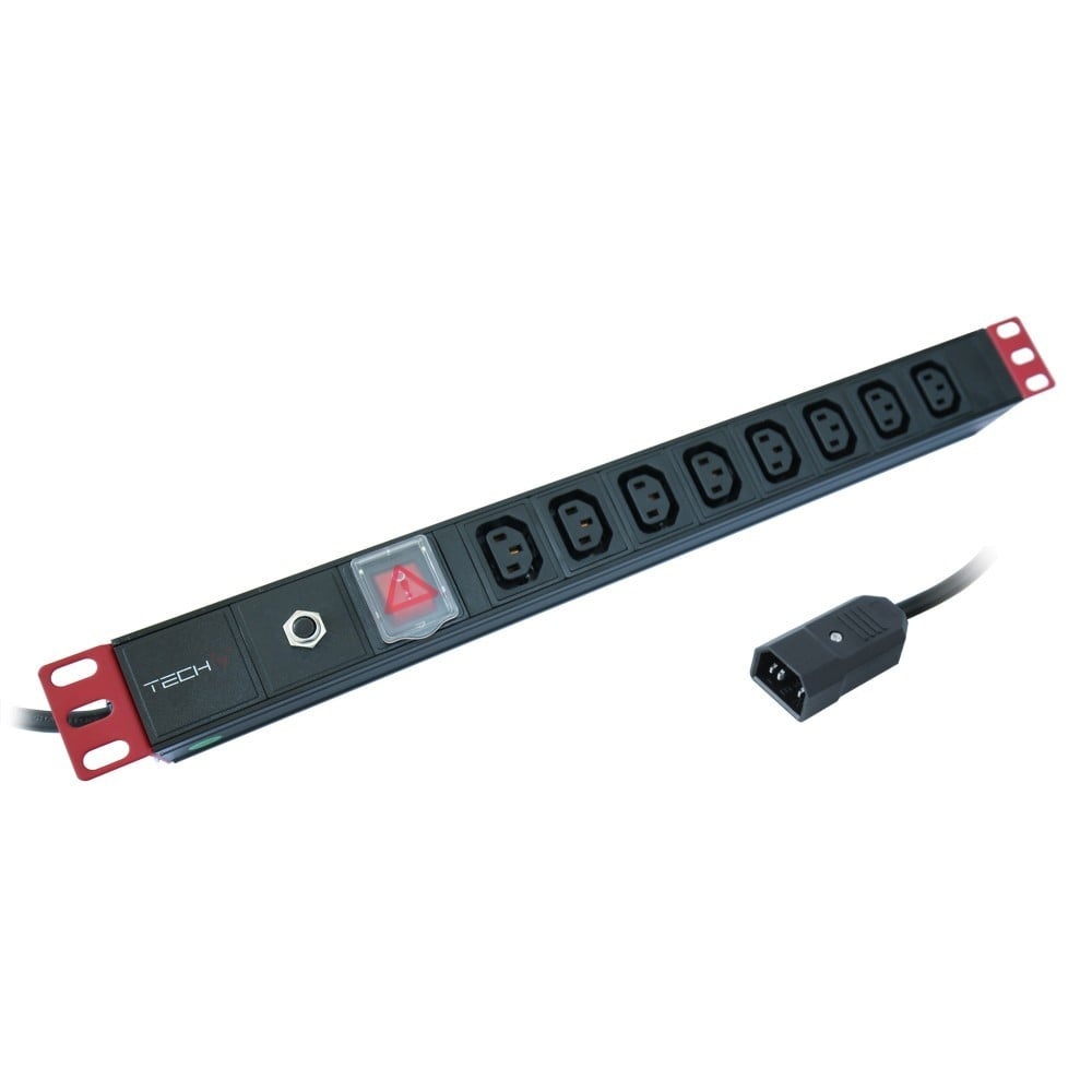 TECHLY Techly I-CASE STRIP-8C Barra di alimentazione 19' 1U X8 - prese C13 - BATTERIE E ALIMENTATORI | TecnoCARE.net Sabaudia, Latina, Terracina, San Felice Circeo e Pontinia