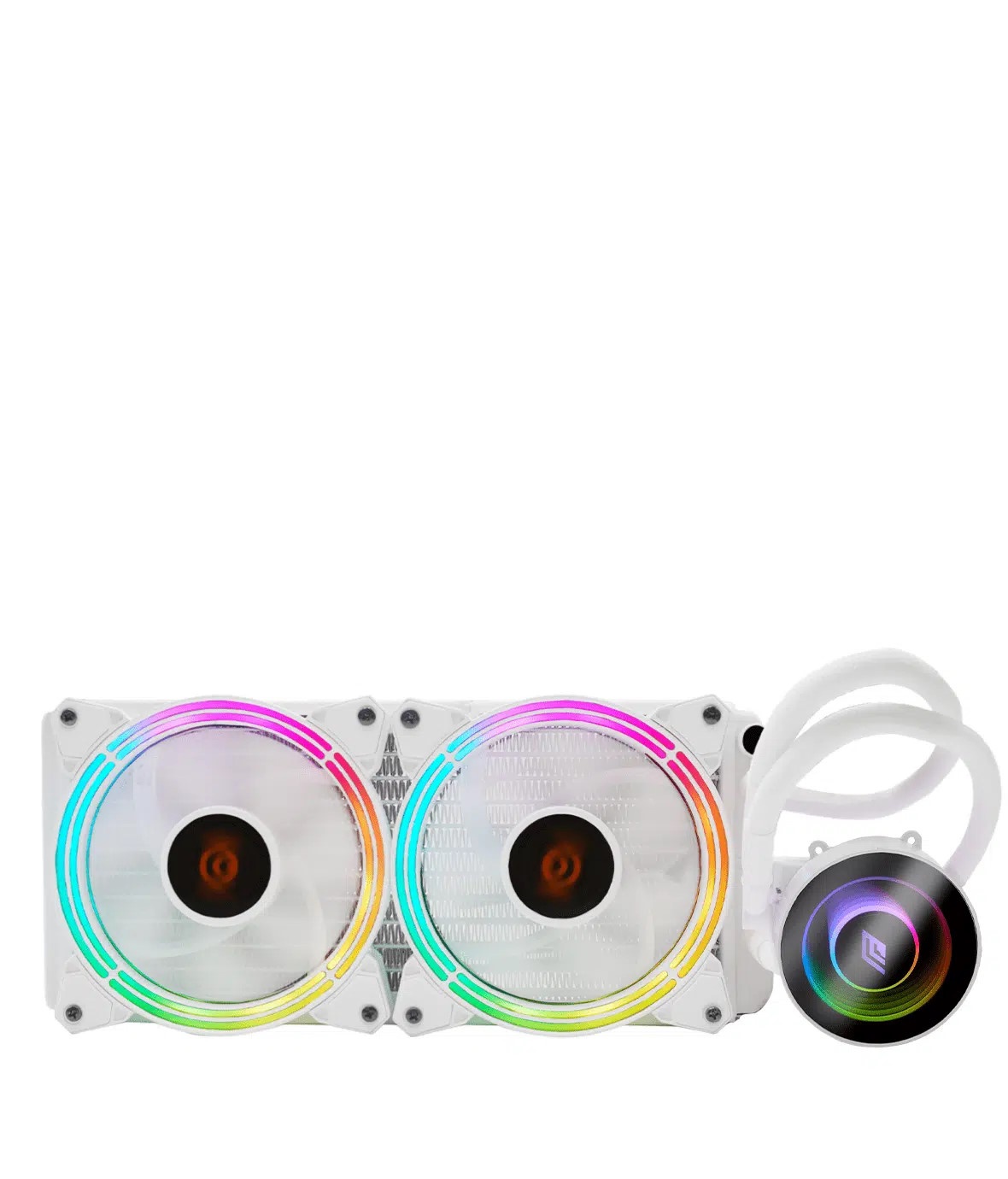 NOUA NOUA DISSIPATORE A LIQUIDO SIBERUS TR241 WHITE RAINBOW RGB 200W - CPU DISSIPATORI | TecnoCARE.net Sabaudia, Latina, Terracina, San Felice Circeo e Pontinia
