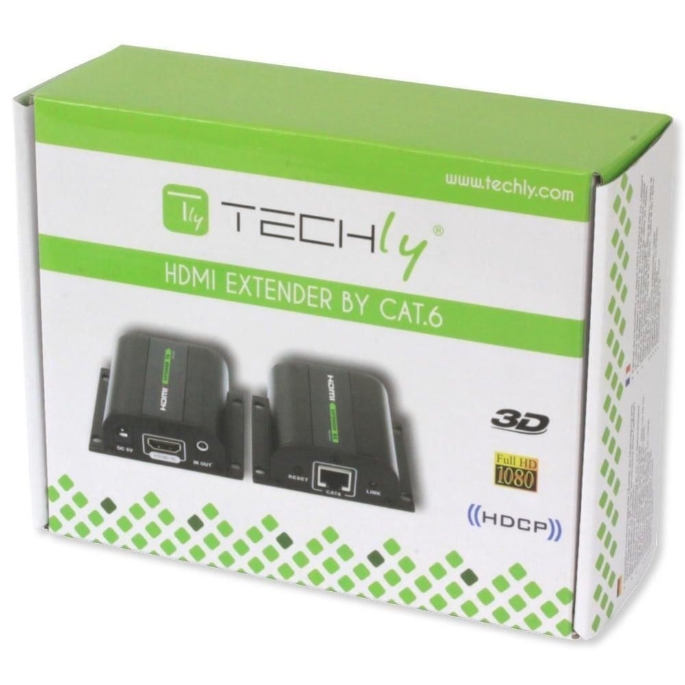 TECHLY Techly IDATA EXT-E70I Estensore HDMI 1080p60Hz fino a 60m su Cat6 con IR - ELABORAZIONI E DISTRIBUZIONI DEL SEGNALE | TecnoCARE.net Sabaudia, Latina, Terracina, San Felice Circeo e Pontinia