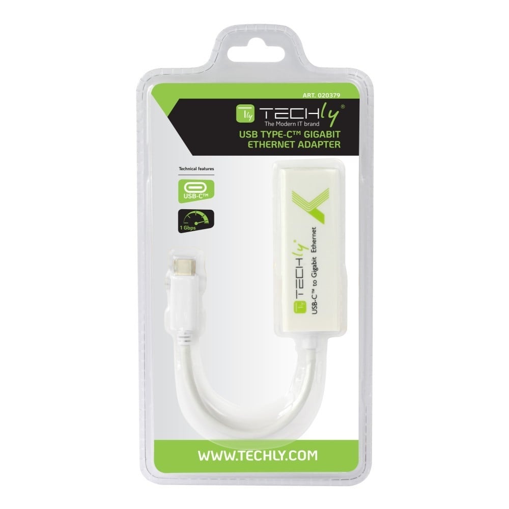 TECHLY Techly IADAP USB31-ETGIGA Adattatore di rete USB-C 3.1 a RJ45 Gigabit. 10/100/1000 - COMPONENTI | TecnoCARE.net Sabaudia, Latina, Terracina, San Felice Circeo e Pontinia