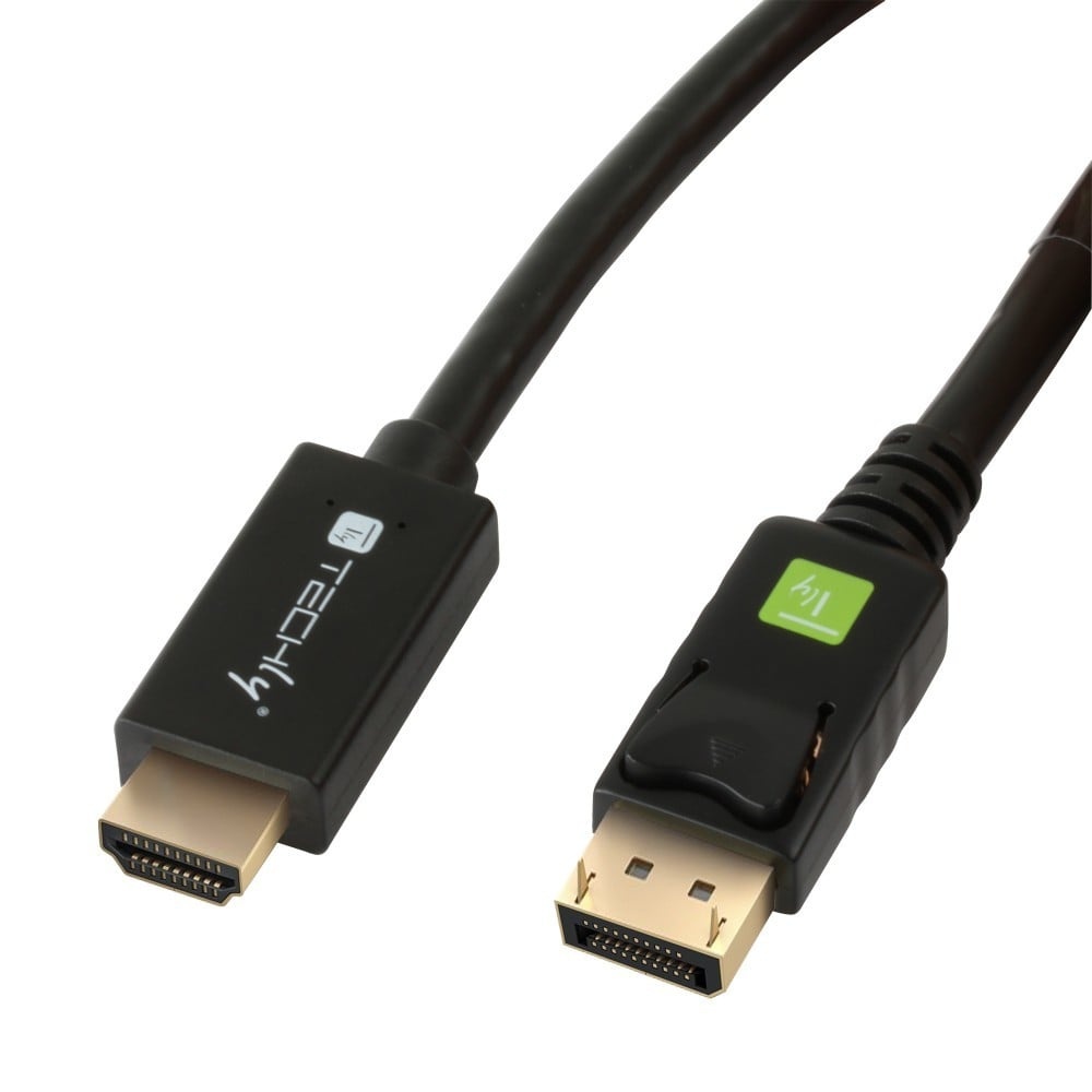TECHLY Techly ICOC DSP-H12-020 Cavo DisplayPort a HDMI 1080p*60Hz 2m M/M - CAVI PER COMPUTER E PERIFERICHE | TecnoCARE.net Sabaudia, Latina, Terracina, San Felice Circeo e Pontinia