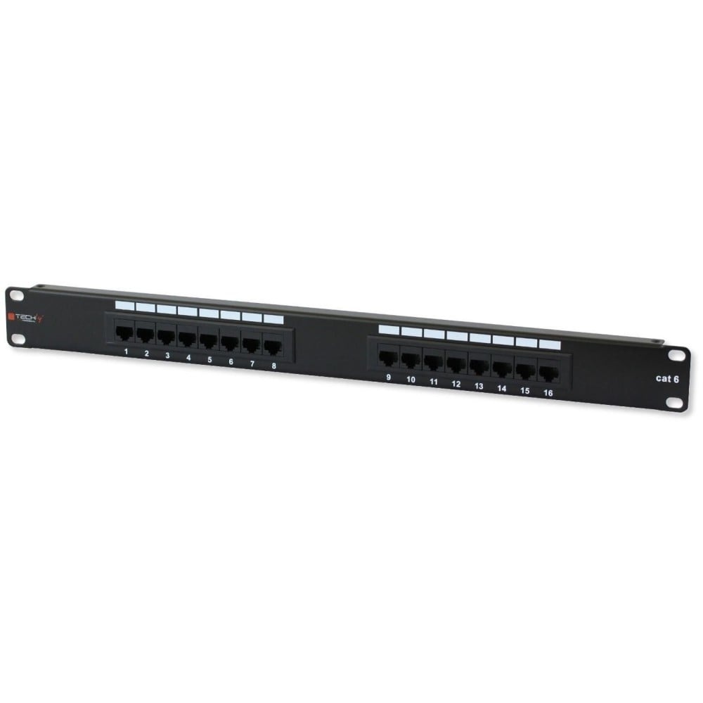 TECHLY Techly I-PP 16-RU-C6T Pannello patch 16 UTP C6 - RETI | TecnoCARE.net Sabaudia, Latina, Terracina, San Felice Circeo e Pontinia