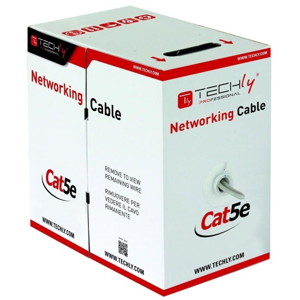 TECHLY Techly ITP8-FLU-0305 Cavo a coppie intrecciate Cat5e UTP 305m CCA Grigio - CAVI PER COMPUTER E PERIFERICHE | TecnoCARE.net Sabaudia, Latina, Terracina, San Felice Circeo e Pontinia