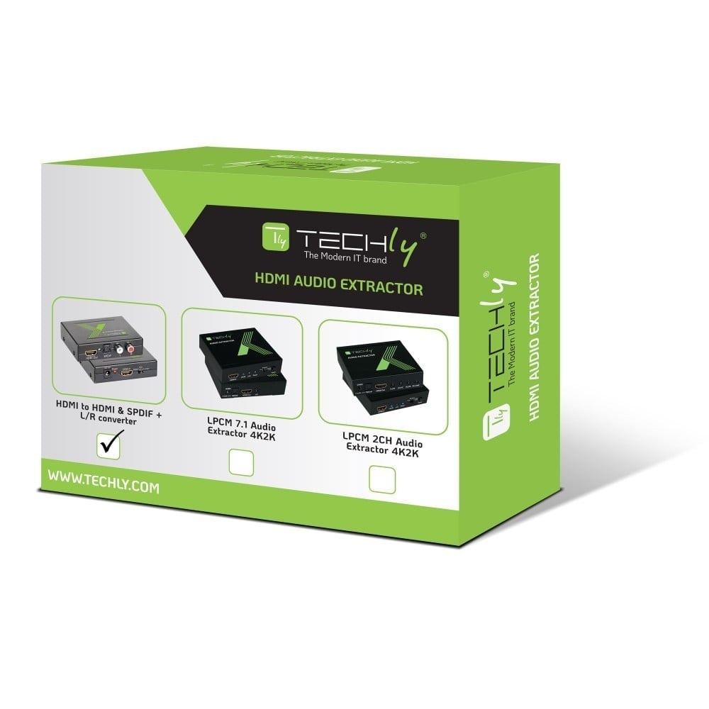 TECHLY Techly IDATA HDMI-EA Estrazione audio SPDIF 5.1CH, Analogico RCA 2CH con HDMI 4K60Hz - ELABORAZIONI E DISTRIBUZIONI DEL SEGNALE | TecnoCARE.net Sabaudia, Latina, Terracina, San Felice Circeo e Pontinia