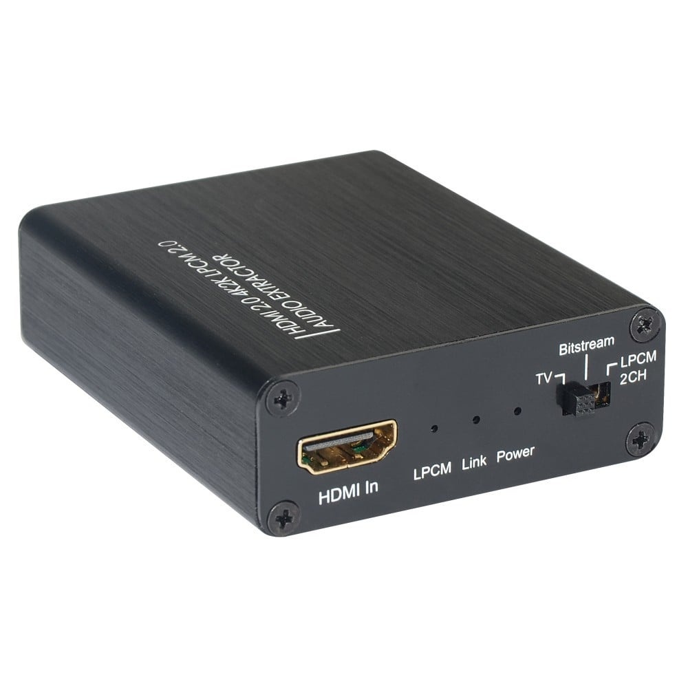 TECHLY Techly IDATA HDMI-EA4K Estrazione audio SPDIF 5.1CH, analogico 3.5mm 2CH con HDMI 4K60Hz - ELABORAZIONI E DISTRIBUZIONI DEL SEGNALE | TecnoCARE.net Sabaudia, Latina, Terracina, San Felice Circeo e Pontinia