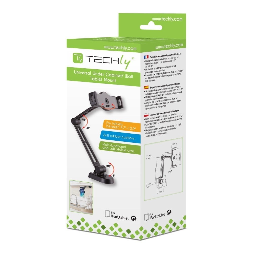 TECHLY Techly ICA-TBL 2802 Supporto a muro regolabile per tablet 4.7-12" - COMPONENTI | TecnoCARE.net Sabaudia, Latina, Terracina, San Felice Circeo e Pontinia