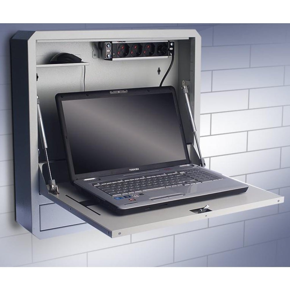 TECHLY Techly ICRLIM01 Armadietto per laptop a muro da 19" anti-furto con ripiano grigio - PC | TecnoCARE.net Sabaudia, Latina, Terracina, San Felice Circeo e Pontinia