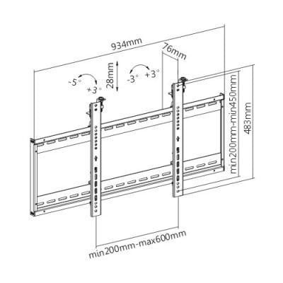 TECHLY Techly ICA-PLB 046F Supporto a parete per TV 45-70" LED/LCD 70kg per parete video - ACCESSORI ED ELEMENTI PER APPARECCHIATURA AUDIO | TecnoCARE.net Sabaudia, Latina, Terracina, San Felice Circeo e Pontinia