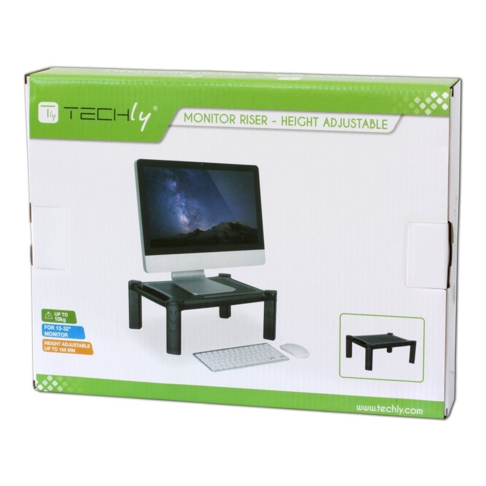 TECHLY Techly ICA-MS 401 Supporto per monitor per laptop da 32" con regolazione dell'altezza - MONITOR E ACCESSORI | TecnoCARE.net Sabaudia, Latina, Terracina, San Felice Circeo e Pontinia