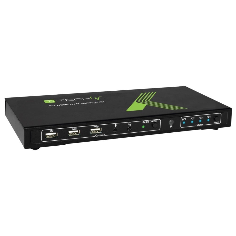 TECHLY Techly IDATA KVM-HDMI4U Switch KVM 4x1 HDMI/USB 4K60Hz con USB 2.0 - TASTIERE E CONTROLLER | TecnoCARE.net Sabaudia, Latina, Terracina, San Felice Circeo e Pontinia