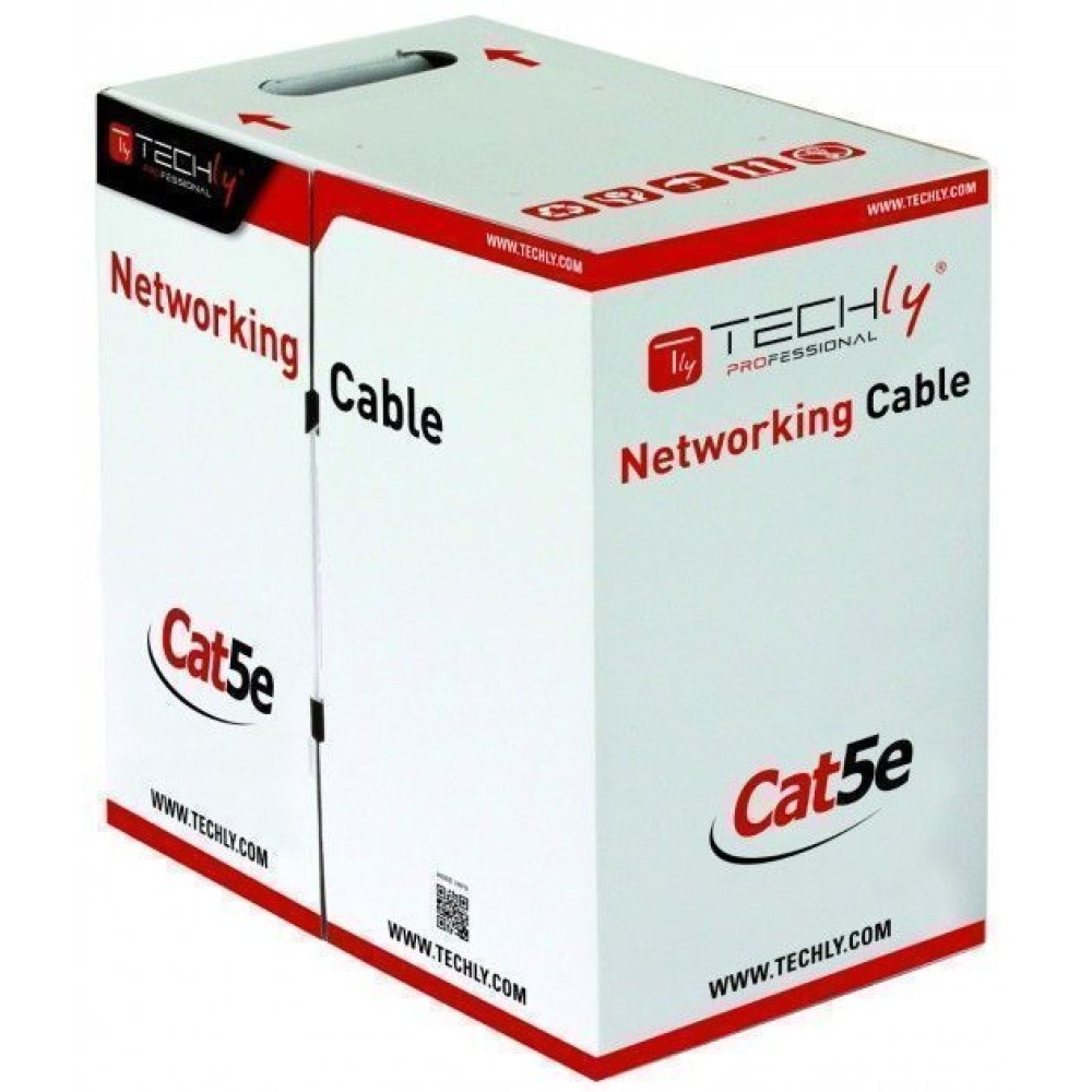 TECHLY Techly ITP8-RIS-0305LO Cavo Twisted Pair Cat5e FTP 305m CCA Nero Esterno - CAVI PER COMPUTER E PERIFERICHE | TecnoCARE.net Sabaudia, Latina, Terracina, San Felice Circeo e Pontinia