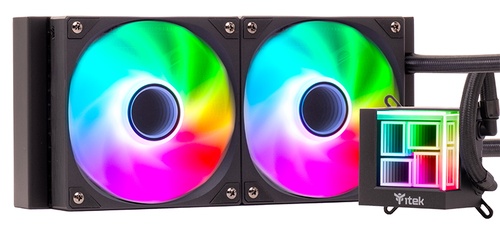 ITEK ITEK DISSIPATORE A LIQUIDO HYDRO CUBE 240B - 240MM SKT UNIVERSALE PWM FAN ARGB - CPU DISSIPATORI | TecnoCARE.net Sabaudia, Latina, Terracina, San Felice Circeo e Pontinia