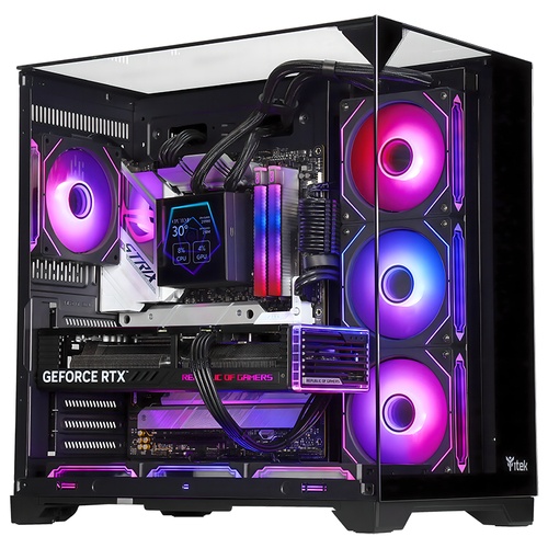 ITEK ITEK CASE DARK CAVE PANO - GAMING  TOWER, ATX, 4X12CM ARGB FAN, 2XUSB3, TYPE-C, TEMP GLASS TOP,  SID - CASE | TecnoCARE.net Sabaudia, Latina, Terracina, San Felice Circeo e Pontinia