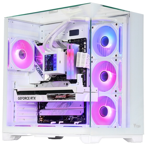 ITEK ITEK CASE DARK CAVE PANO - GAMING  TOWER, ATX, 4X12CM ARGB FAN, 2XUSB3, TYPE-C, TEMP GLASS TOP,  SID - CASE | TecnoCARE.net Sabaudia, Latina, Terracina, San Felice Circeo e Pontinia