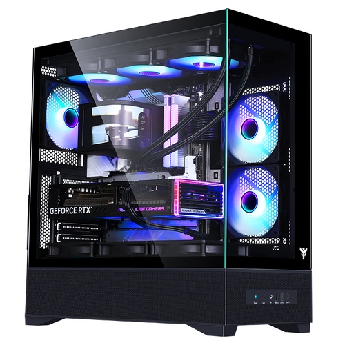 ITEK ITEK CASE SHOWBUI 37B GAMING TOWER ATX 3x12CM ARGB FAN TYPE-C  2xUSB3.0  SIDE  FRONT PANEL TEMP GL - CASE | TecnoCARE.net Sabaudia, Latina, Terracina, San Felice Circeo e Pontinia