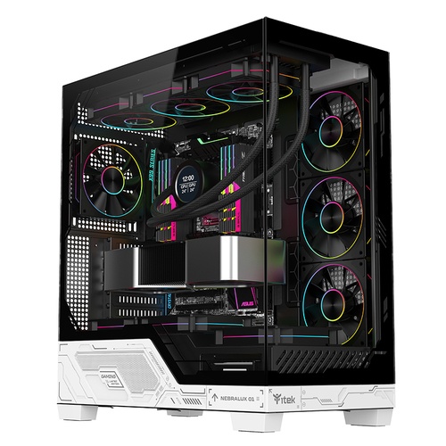 ITEK ITEK CASE NEBRALUX 01 GAMING  TOWER ATX  4x12CM ARGB FAN  2xUSB3  TYPE-C  TEMP GLASS SIDE  FRONT PA - CASE | TecnoCARE.net Sabaudia, Latina, Terracina, San Felice Circeo e Pontinia