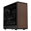 ITEK CASE WOODY W2B GAMING  TOWER  ATX 4x14CM BLACK fAN 2xUSB3 TYPE-C WOOD FRONT DARKER TEMP GLASS SIDE - CASE | TecnoCARE.net Sabaudia, Latina, Terracina, San Felice Circeo e Pontinia