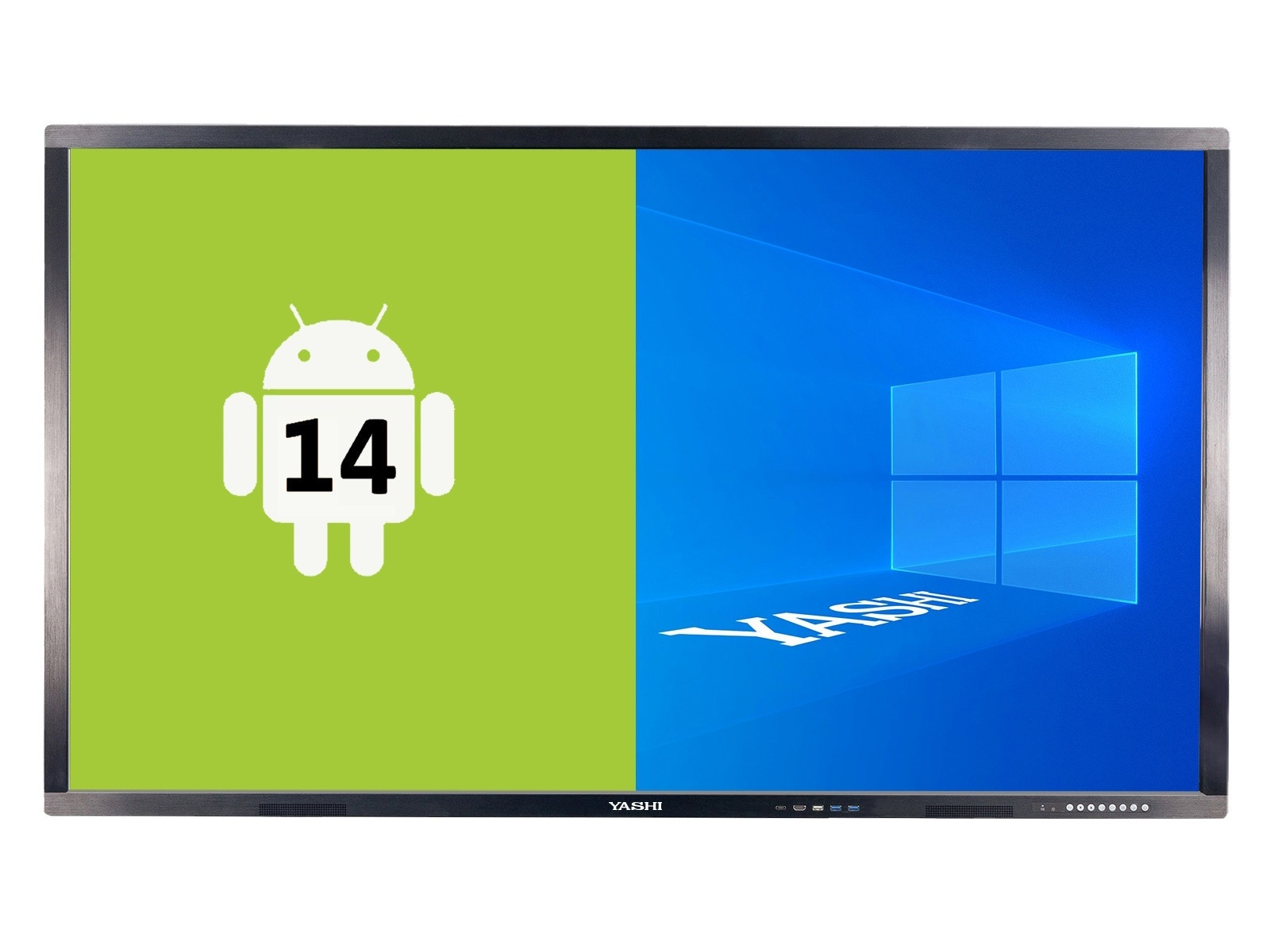 YASHI YASHI DISPLAY TOUCH INTERATTIVO 98" 16:9 550 CD/M 4K UHD 20 TOCCHI, 8GB RAM / 120 GB,  ANDROID 14 - DISPLAY TOUCH | TecnoCARE.net Sabaudia, Latina, Terracina, San Felice Circeo e Pontinia