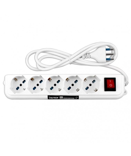 VULTECH VULTECH MULTIPRESA BIPASSO VULTECH MU-01 5 POSTI CON TASTO ON/OFF - GRUPPI DI CONTINUITA ACCESSORI UPS | TecnoCARE.net Sabaudia, Latina, Terracina, San Felice Circeo e Pontinia