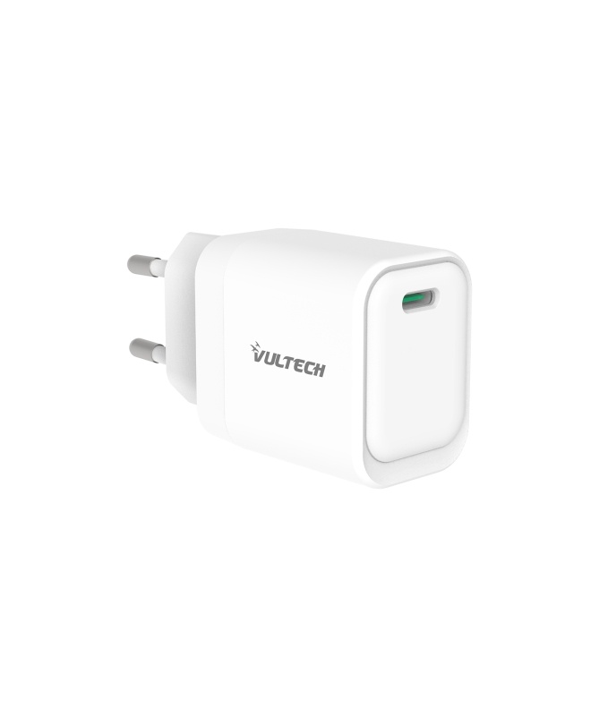 VULTECH VULTECH CARICATORE ADATTATORE UNIVERSALE, 1 X TYPE-C PD30W GAN PPS 33W, BIANCO COMPATTO - CARICABATTERIE | TecnoCARE.net Sabaudia, Latina, Terracina, San Felice Circeo e Pontinia