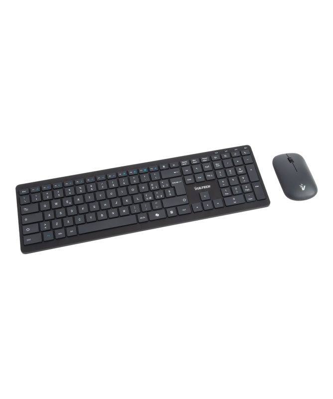 VULTECH VULTECH TASTIERA E MOUSE BUNDLE, WIRELESS LOW PROFILE A FORBICE, TASTI FUNZIONALI, 2000DPI REGOLABIL - TASTIERE | TecnoCARE.net Sabaudia, Latina, Terracina, San Felice Circeo e Pontinia