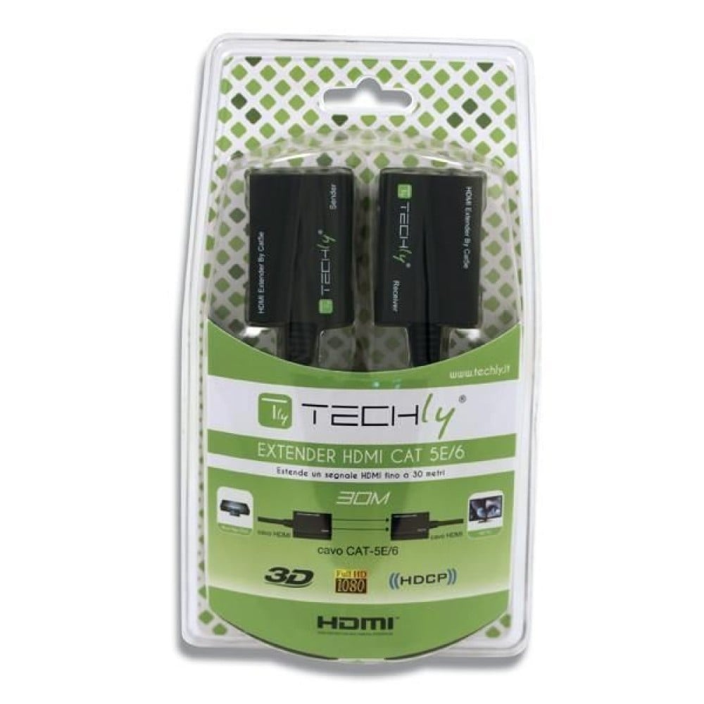 TECHLY Techly IDATA EXT-E30D Estensore HDMI 1080p60Hz fino a 30m su cavo Cat5e/6 - ELABORAZIONI E DISTRIBUZIONI DEL SEGNALE | TecnoCARE.net Sabaudia, Latina, Terracina, San Felice Circeo e Pontinia