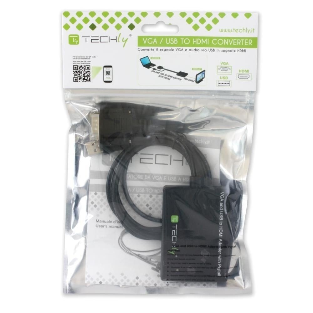 TECHLY Techly IDATA HDMI-VGA3 Adattatore HDMI a SVGA+USB - CAVI PER COMPUTER E PERIFERICHE | TecnoCARE.net Sabaudia, Latina, Terracina, San Felice Circeo e Pontinia