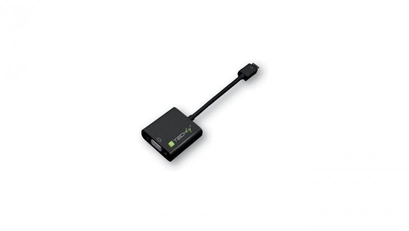 TECHLY Techly IDATA HDMI-VGA-4 Adattatore Mini HDMI C a VGA M/F - CAVI PER COMPUTER E PERIFERICHE | TecnoCARE.net Sabaudia, Latina, Terracina, San Felice Circeo e Pontinia