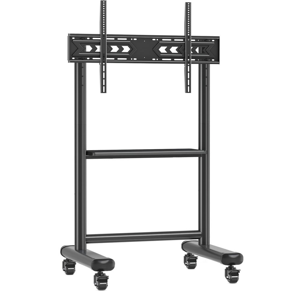 TECHLY Techly ICA-TR533BK Supporto TV mobile 60-86” fino a 68kg con ripiano AV regolabile - ACCESSORI ED ELEMENTI PER APPARECCHIATURA AUDIO | TecnoCARE.net Sabaudia, Latina, Terracina, San Felice Circeo e Pontinia