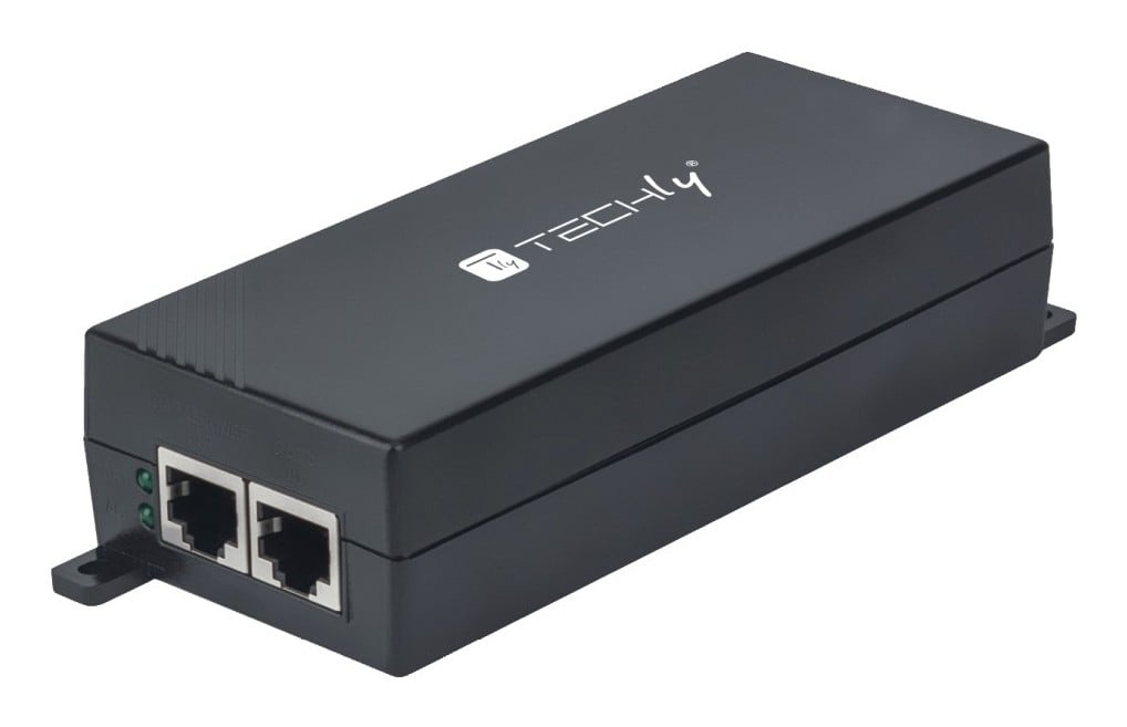 TECHLY Techly I-SWHUB 3000STY2 Alimentatore PoE+ Gigabit, 1x RJ45 30W 802.3af/at - RETI | TecnoCARE.net Sabaudia, Latina, Terracina, San Felice Circeo e Pontinia